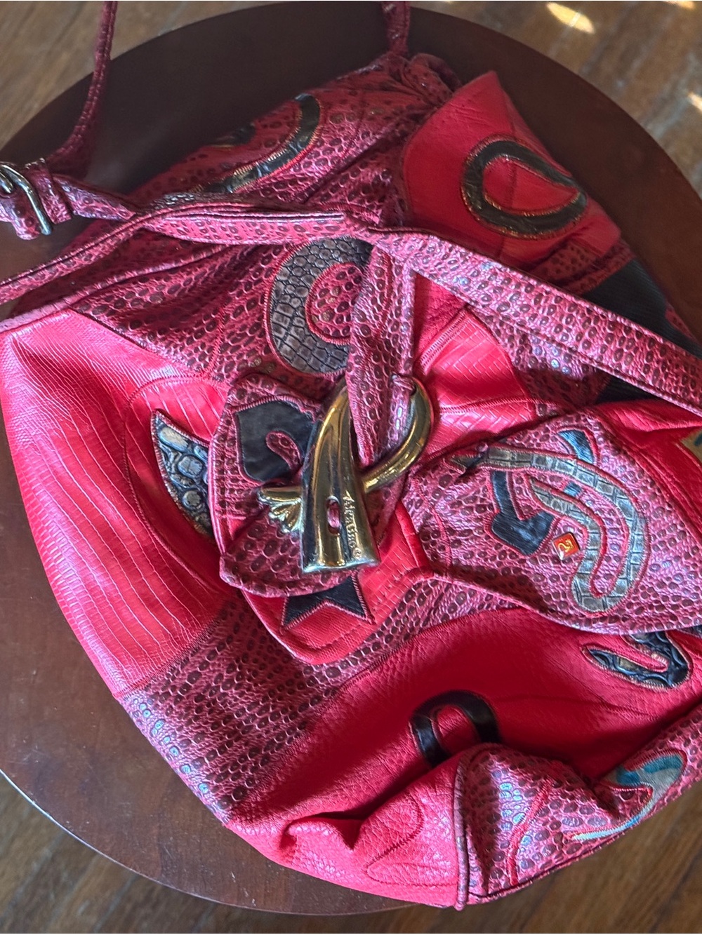 Vintage Alentino Nas Bag Patchwork Purse